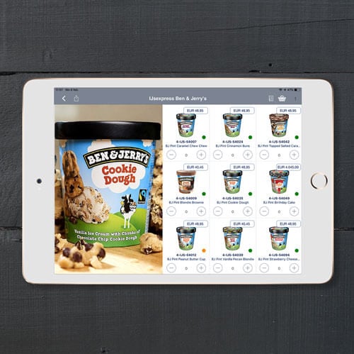Visa produktbilleder fødevare App4Sales