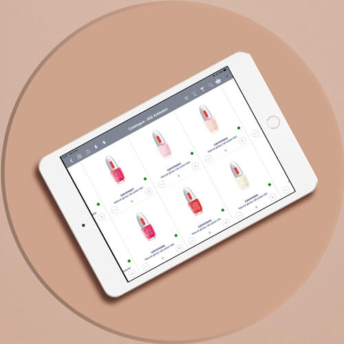 Beauty stock indication sales app